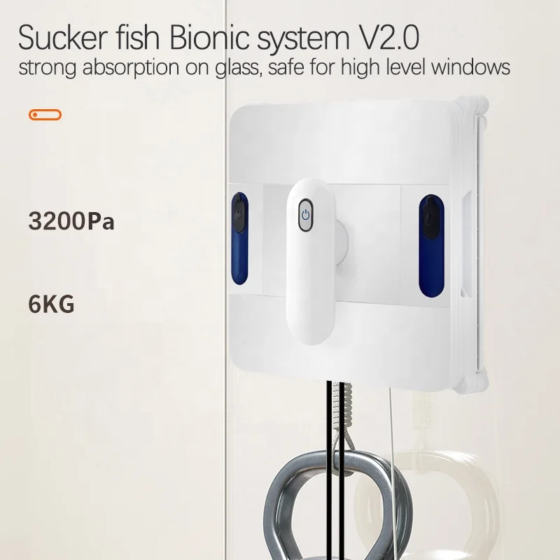 Auto-voice Playing System Wireless Glass Window Washing Robot Windows household cleaning robot pneumatic vacuum cleaner kit