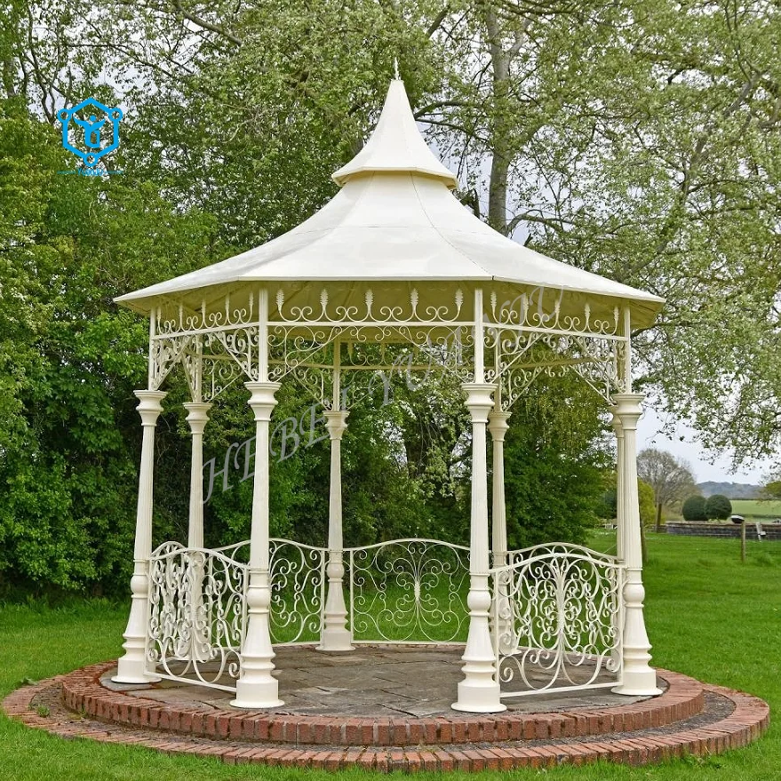 YUANJU Outdoor Gazebo Antique Classic Wrought Iron Gazebo
