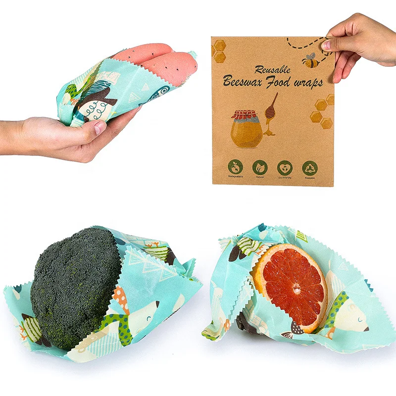 
Beeswax Food Wrap Organic Cotton Bowl Cover Reusable Sandwich Reusable Eco Friendly Bees Food Wrap 