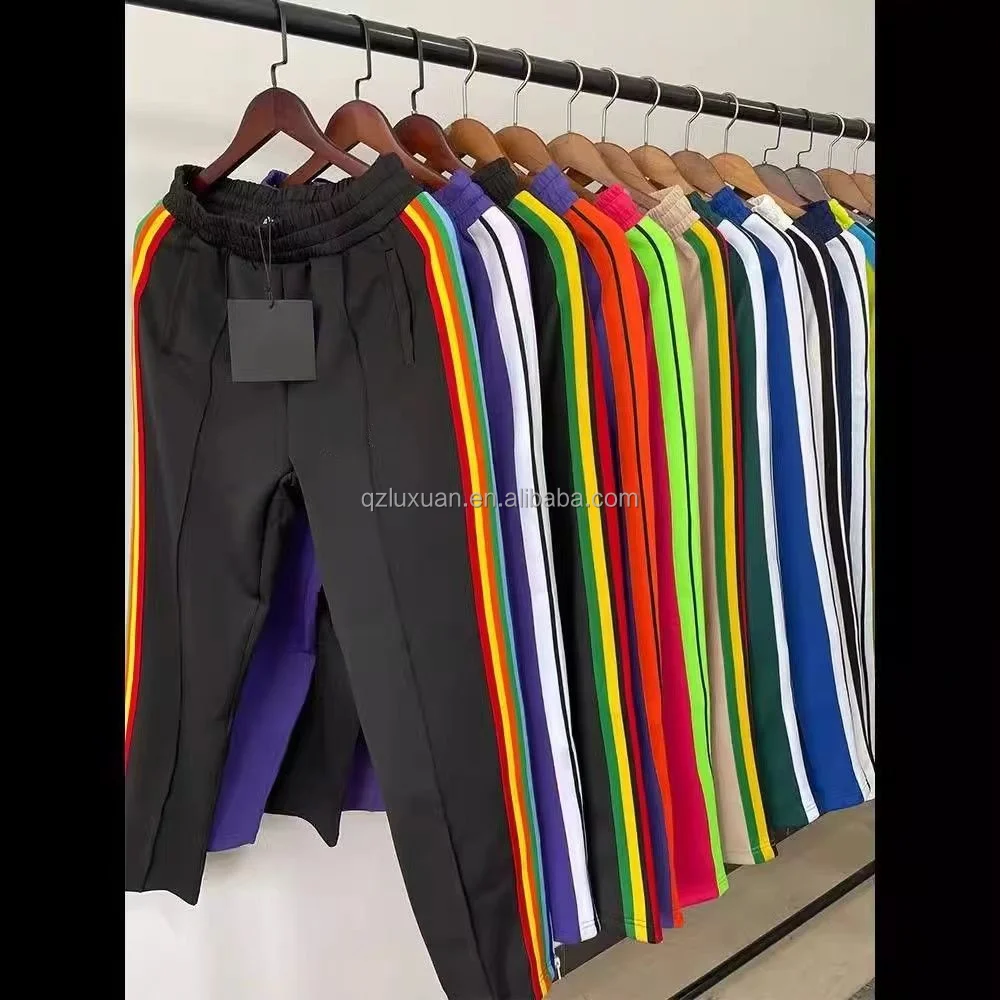 Palm designer brand casual loose sweatpants for men printed stretch waist striped webbing Angel men Hip hop street pants