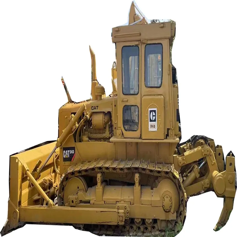 Used Cat Earthmoving Bulldozer Japan Made Caterpillar D5G D5M D6D Track Dozers with Straight Tilt Blade