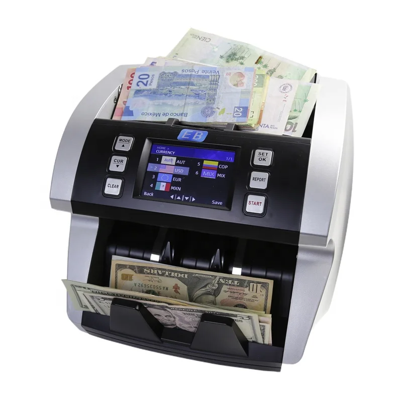 LD-1686-1 Bill note money currency banknote cash counter counting machine money counting machine UV MG IR LCD bill counter