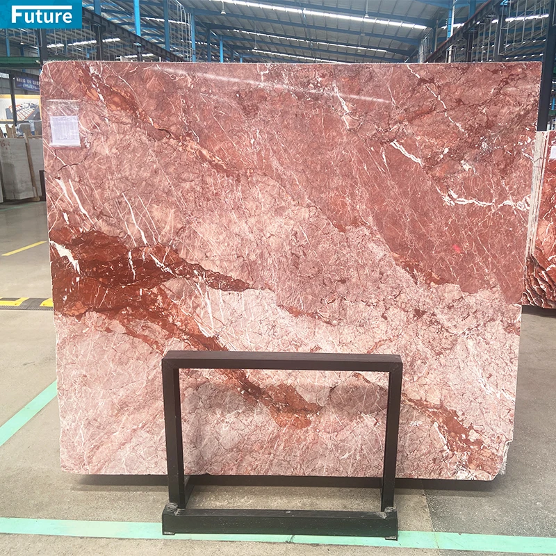 Luxury Stone Polished Glazed Cut To Size Calactta Red Marble Slab Tiles For Kitchen Table Countertop Wall Hotel Villa Background
