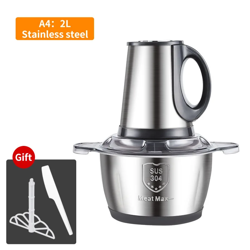 Small multifunction  2L 3L fufu blender mini pounder yam pounding food Chopper grinders machine electric meat grinder for sale