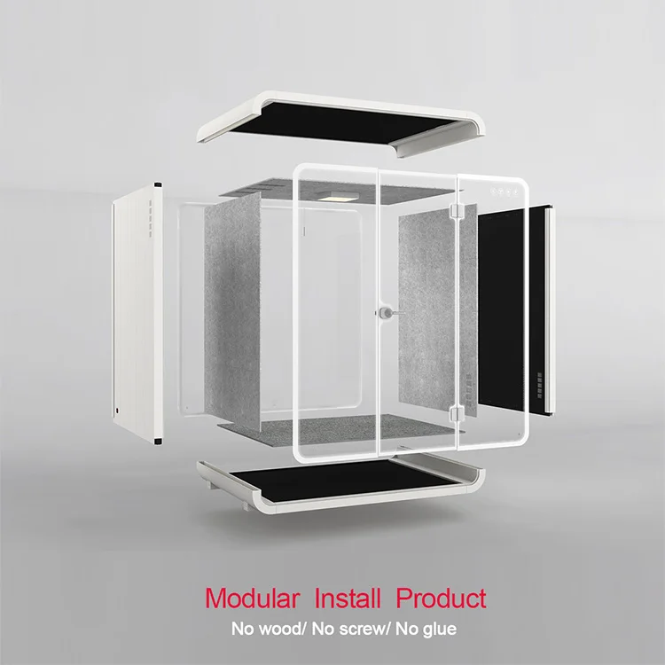Modern design office meeting booth seating pods Soundproof Meeting room fast assemble sound acoustic office pods