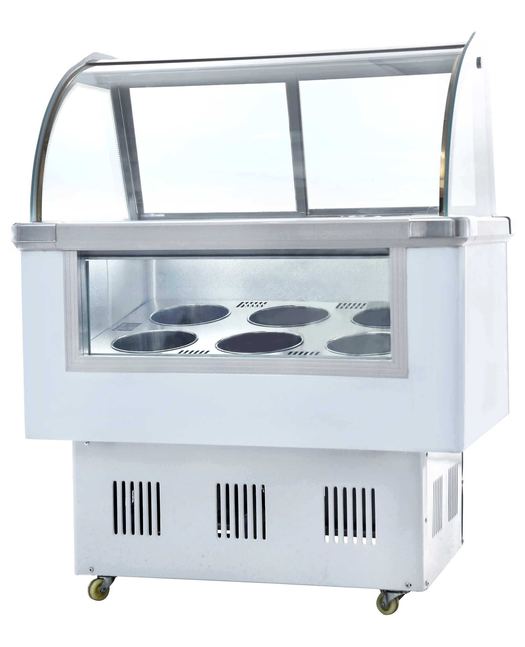 ice cream showcase freezer mini ice cream supermarket freezer  display fridge sliding glass door