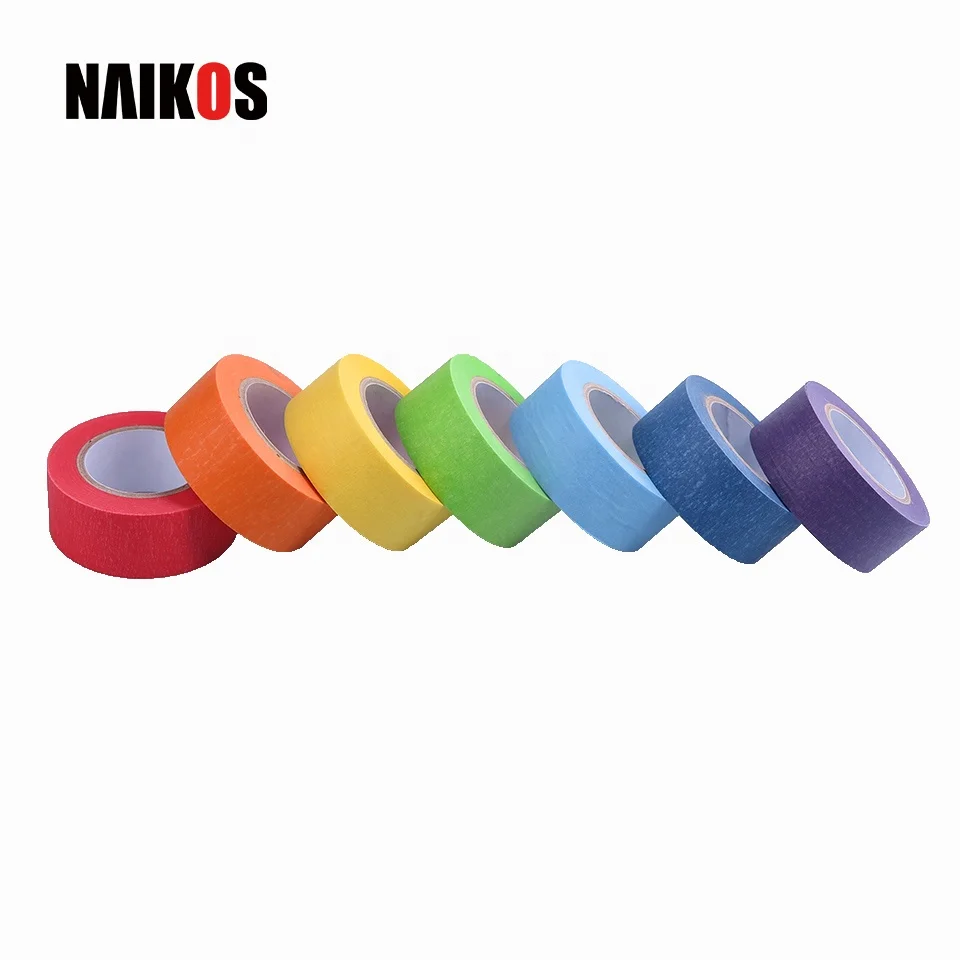  Красочная Маскировочная лента Washi из крепированной бумаги для