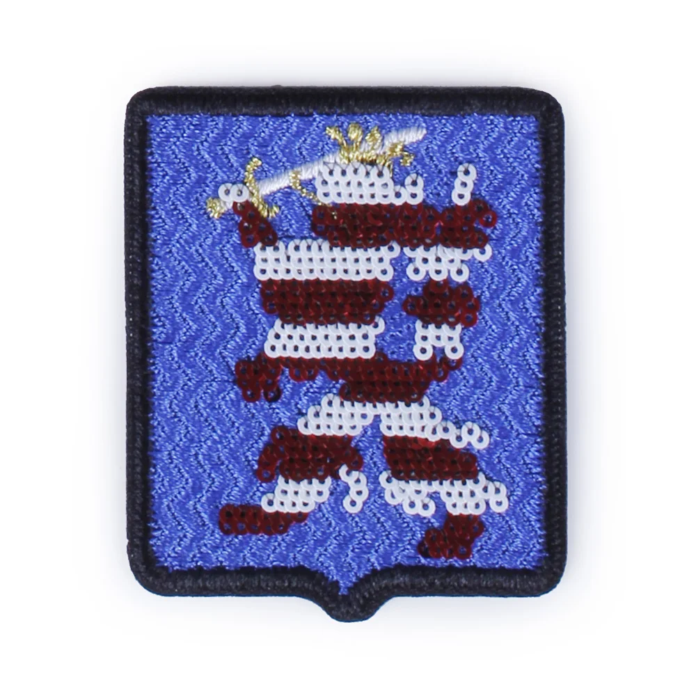 Factory Wholesale custom sew on Pictures of Crosses embroidered patch wholesale for garment