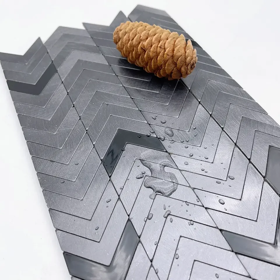 Carrara White Marble Stone Mosaic Herringbone Tiles Carrara Marble for Wall