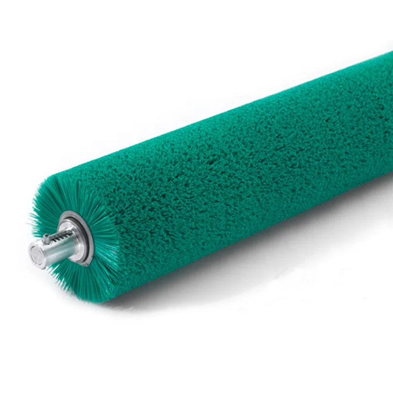 Outward Spiral Cleaning Cylinder Roller Brush with Shaft