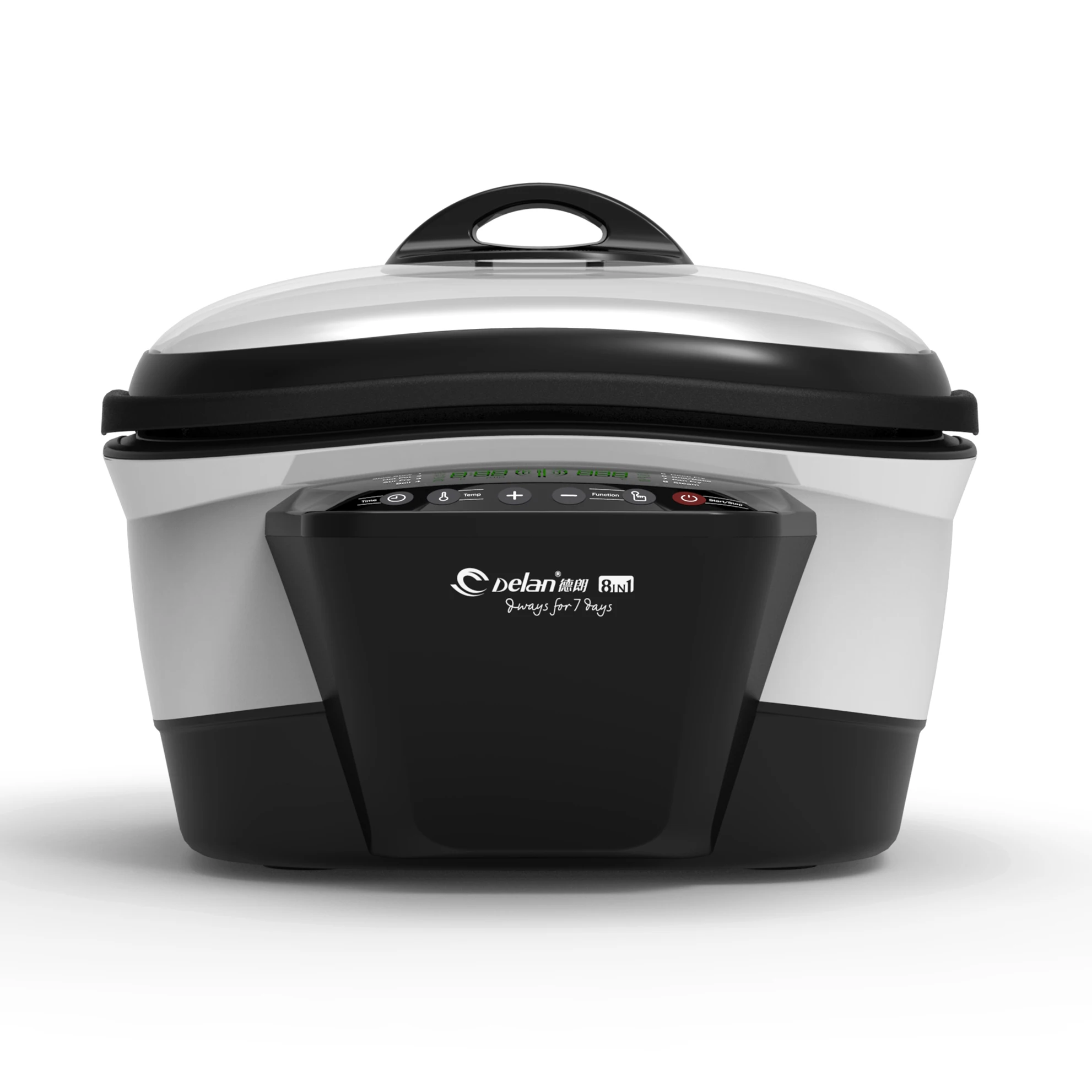 Quality assurance new design with temperature control healthy 1500w indoor household air cooker