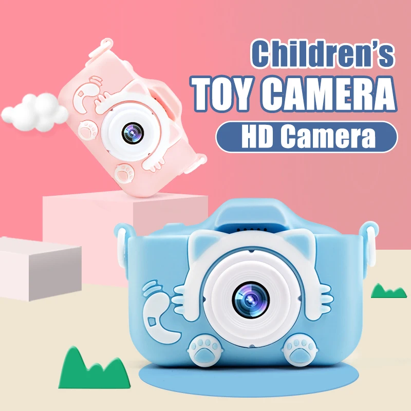 Gift 2.0 Inch 1200W X5S Cute Animal Kids Camera, Video Recording Built-In Games Digital Camera For Children