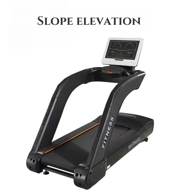 SK- Commercial Treadmill AC Motor Treadmill 100KG Treadmill Aerobic Fitness Equipment Steel Mechanical Unisex SK 1 Set Button