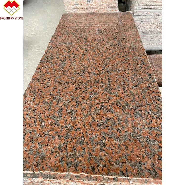 Hot selling China Cheap Red Color Granite Floor Tiles Polished Leaf G652 Granite Stone Maple Red Granite