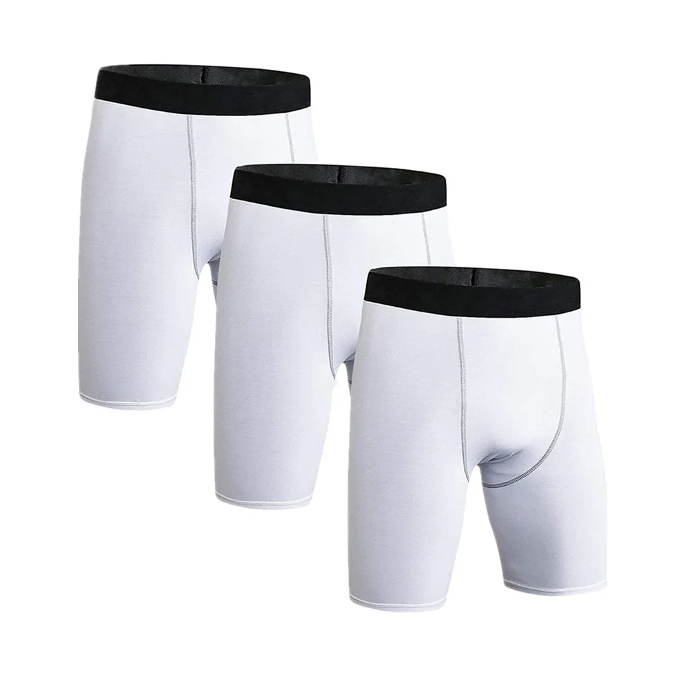 Clothing Base Layer Thermal Mens Boys Sport shorts Compression Wear Running Basketball Training Tights Fitness Short Trousers