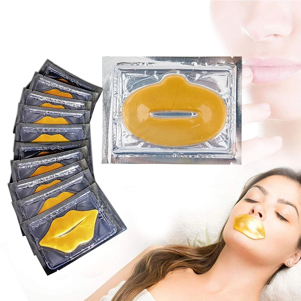 24k Gold Collagen Bio Crystal Mask Face Facial Eye Neck & Lip Anti Ageing Masks