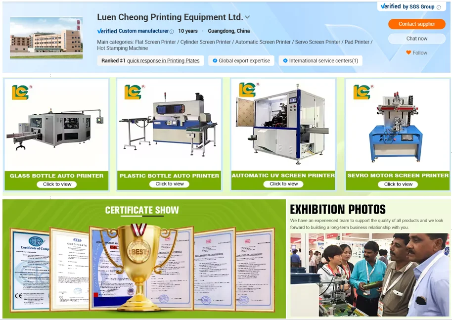 High Accuracy Bottle Automatic Screen Printer Silk Screen Printing Machine for Glass Plastic Metal Container