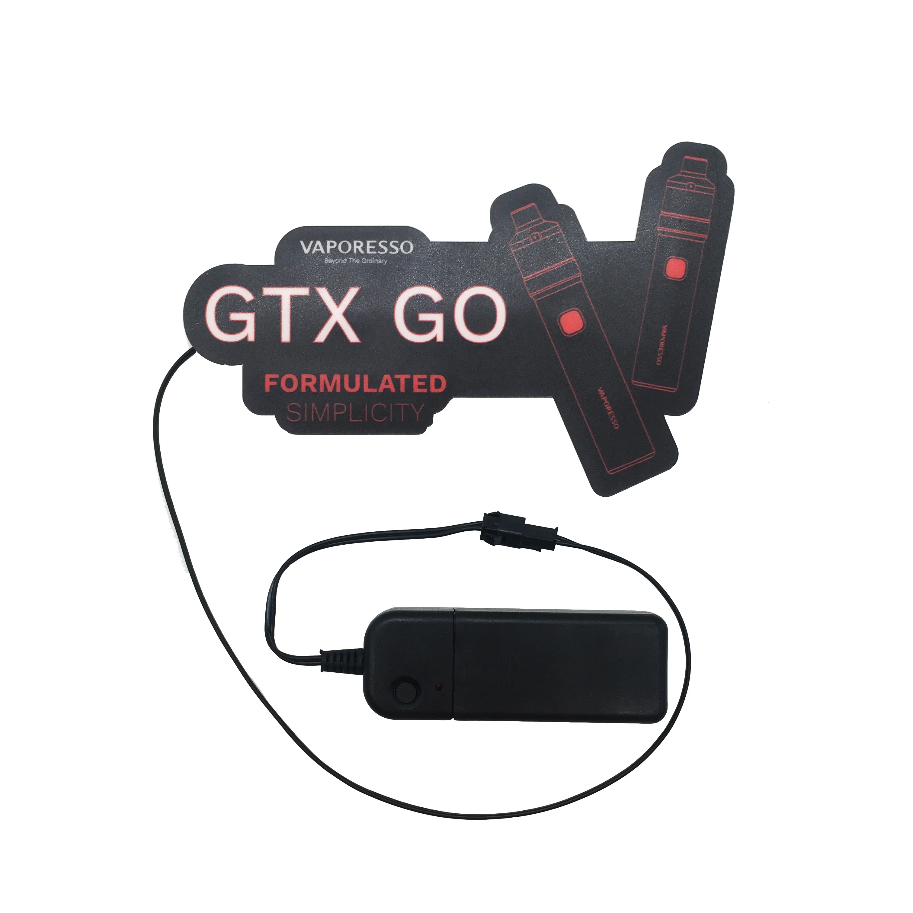 Factory direct sale EL animated panel self-adhesive EL sticker battery powered Diecut shape acceptable