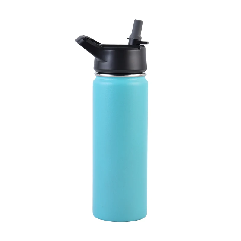 
Simple Modern Vacuum Flask Thermoses Wide Mouth Water Bottle With Straw Lid 