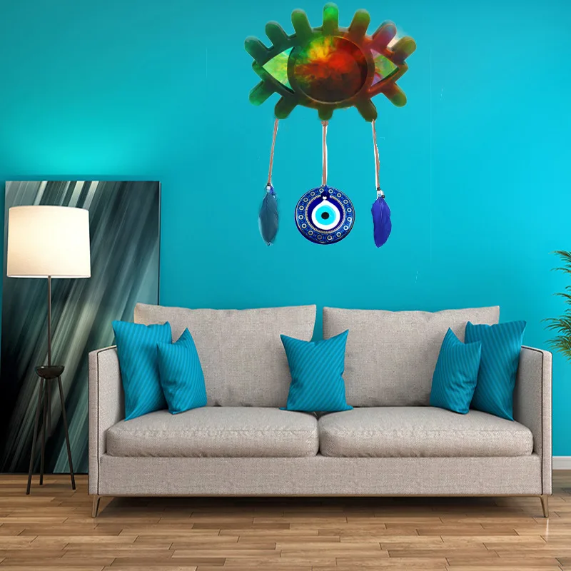 W026 блестящая силиконовая форма для макияжа глаз из смолы, фоторамка, украшение для дома, лоток для хранения, форма из эпоксидной смолы