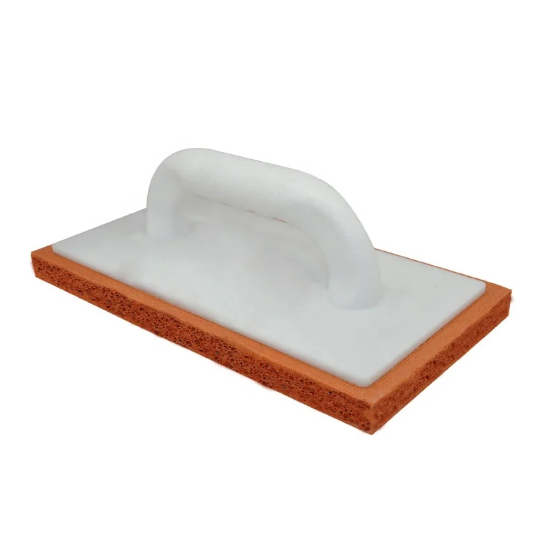 Low Density Orange Color Rubber Plastic Handle Masonry Float Plastering Trowel