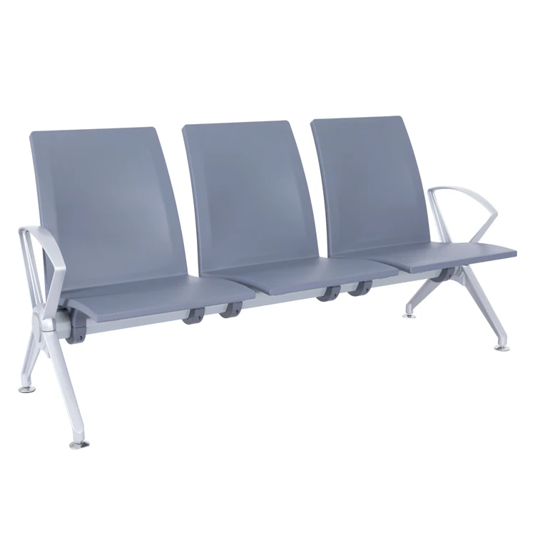 Bench public  seating pu 3 seater polyurethane   waiting sofa  airport chair