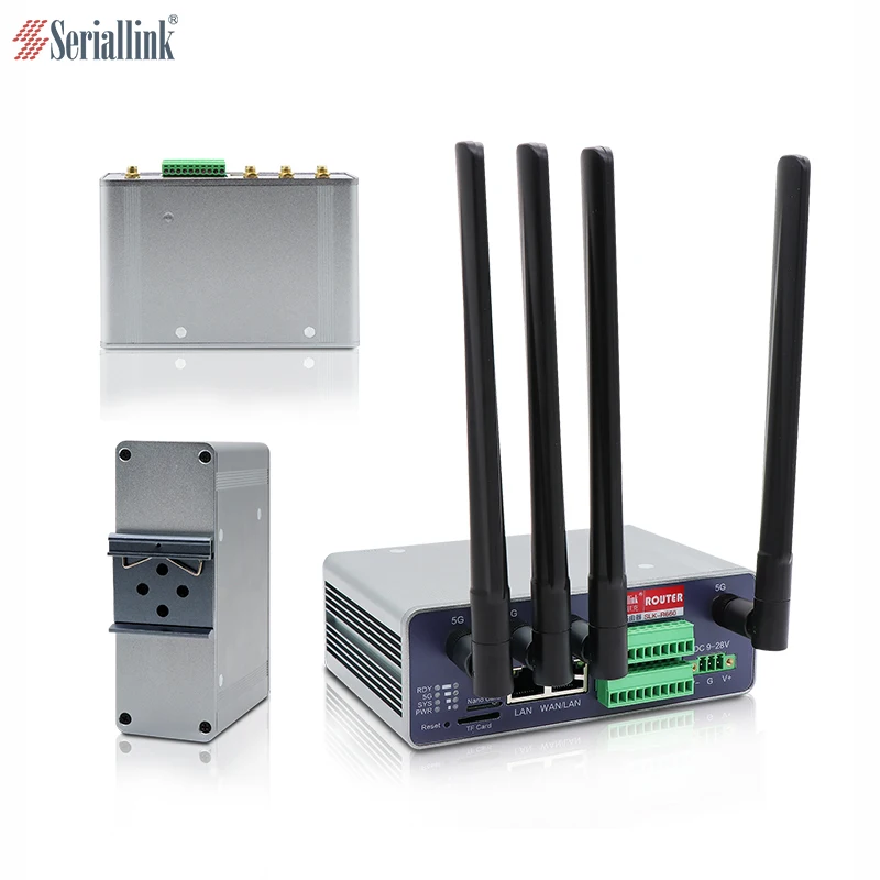 Industrial Modbus RS232 RS485  Ethernet data collector Data remote controller 4G 5G router