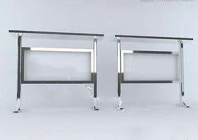 customized metal frame notice board steel bulletin billboard AD player for commumity