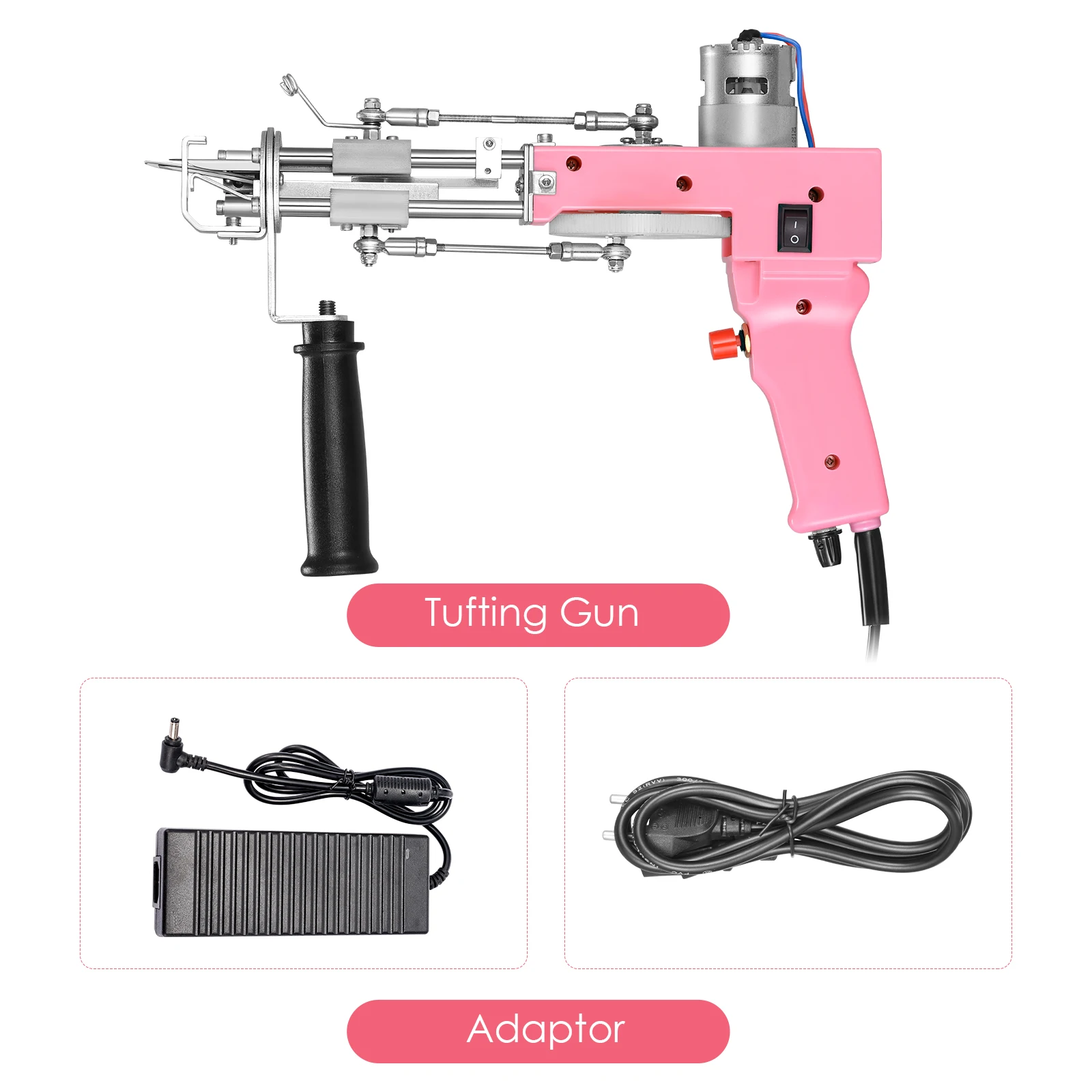 Factory Direct Bivolt Hand Tufting Gun for Carpet 2 in 1 Weaving Machine Both Cut and Loop Pile