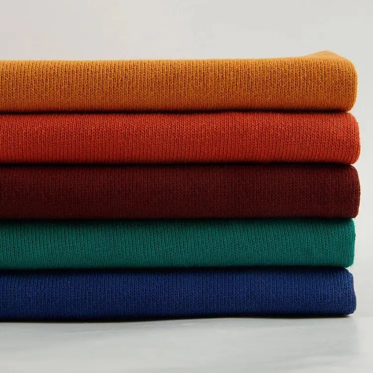 Green Terry Cloth 100 Cotton French Knitted Fabric Funky Pattern Fresh Indigo Frensh Zebra Yard Wool