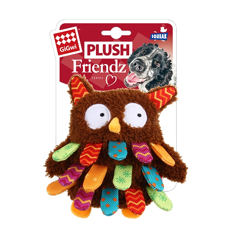 GIGWI Wholesale dog squeaky sounding pet toy dog soft plush toys with squeaker