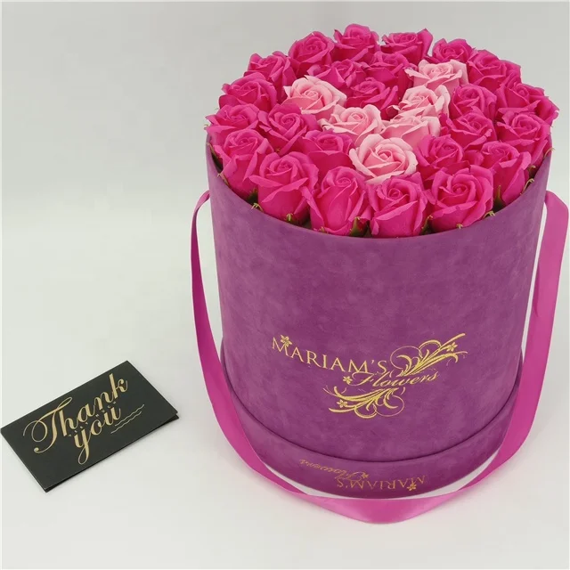 Flower Preserved Box Hat Flower Box for Florist Supplies