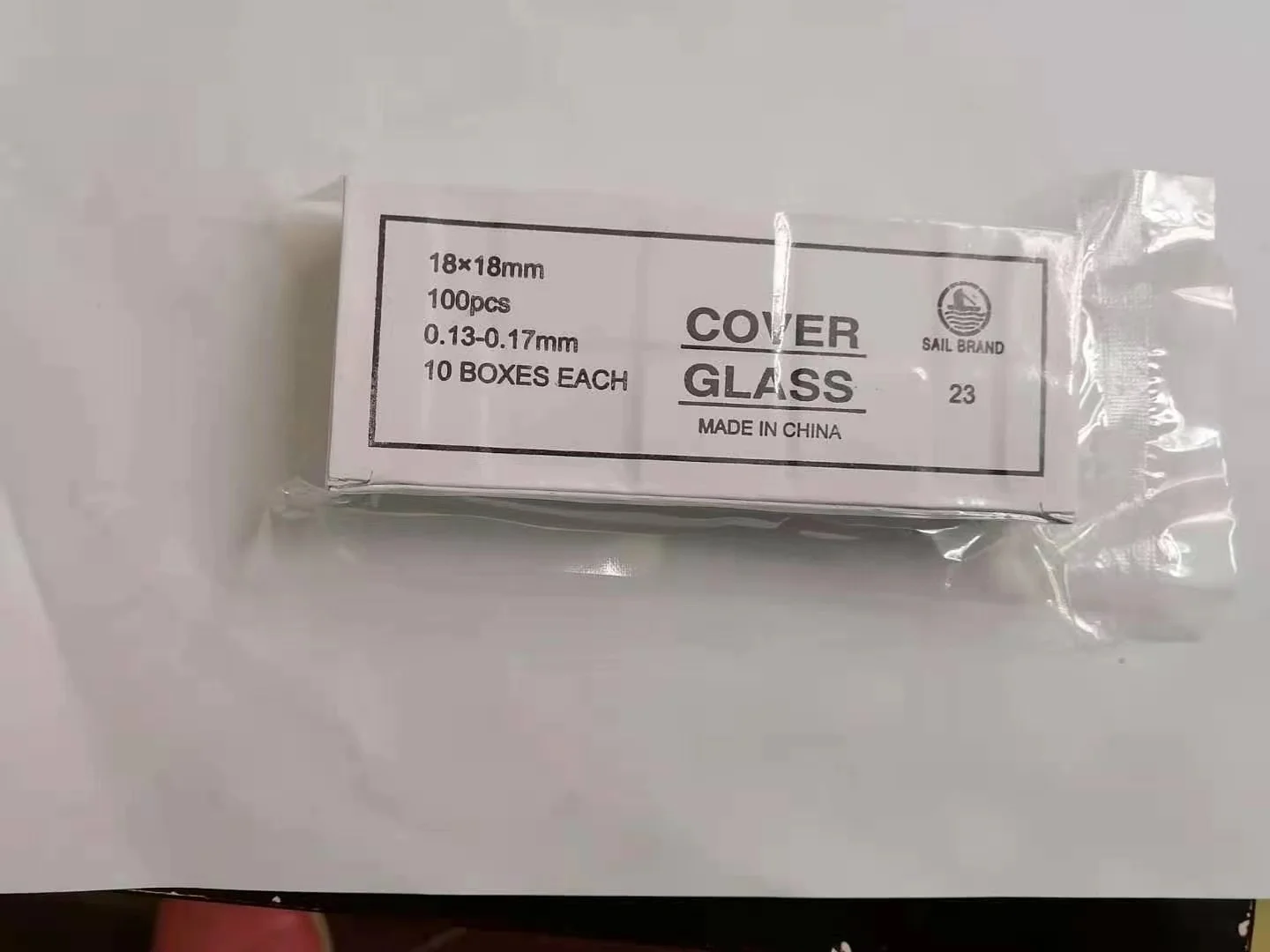 Лабораторная стеклянная посуда 22x22 мм, Защитное стекло для микроскопа