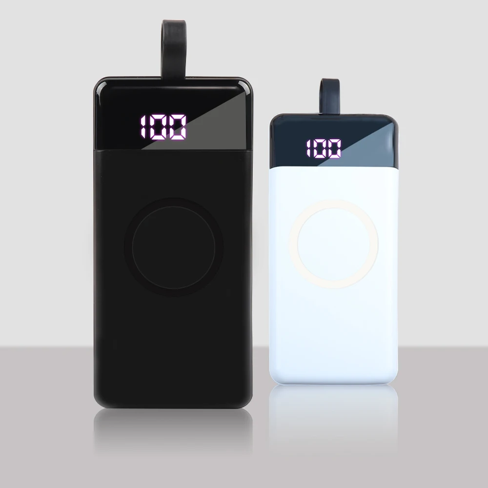 2020 New Arrival Wireless Power Bank 10000mAh Mobile Power Bank Portable USB Power Bank