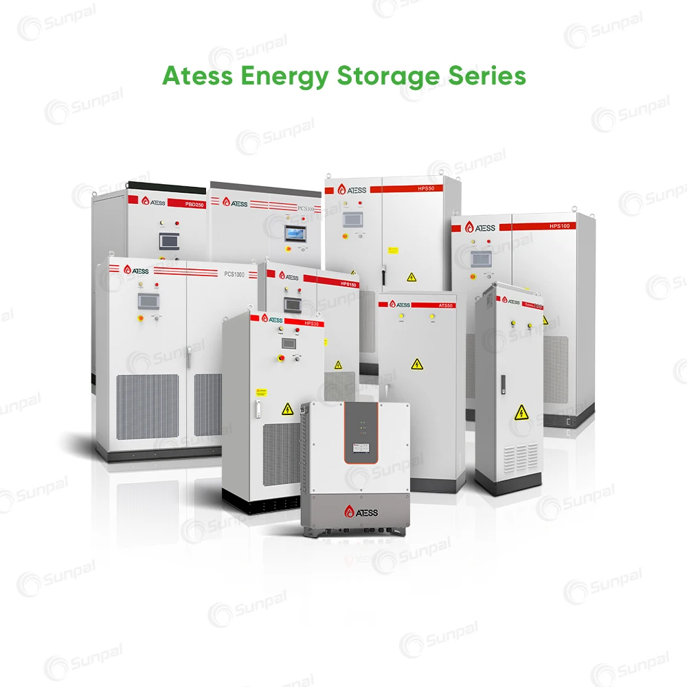 Atess High Voltage Hybrid Mppt Inverter Three Phase 50Kw All In One Inverter Parallel