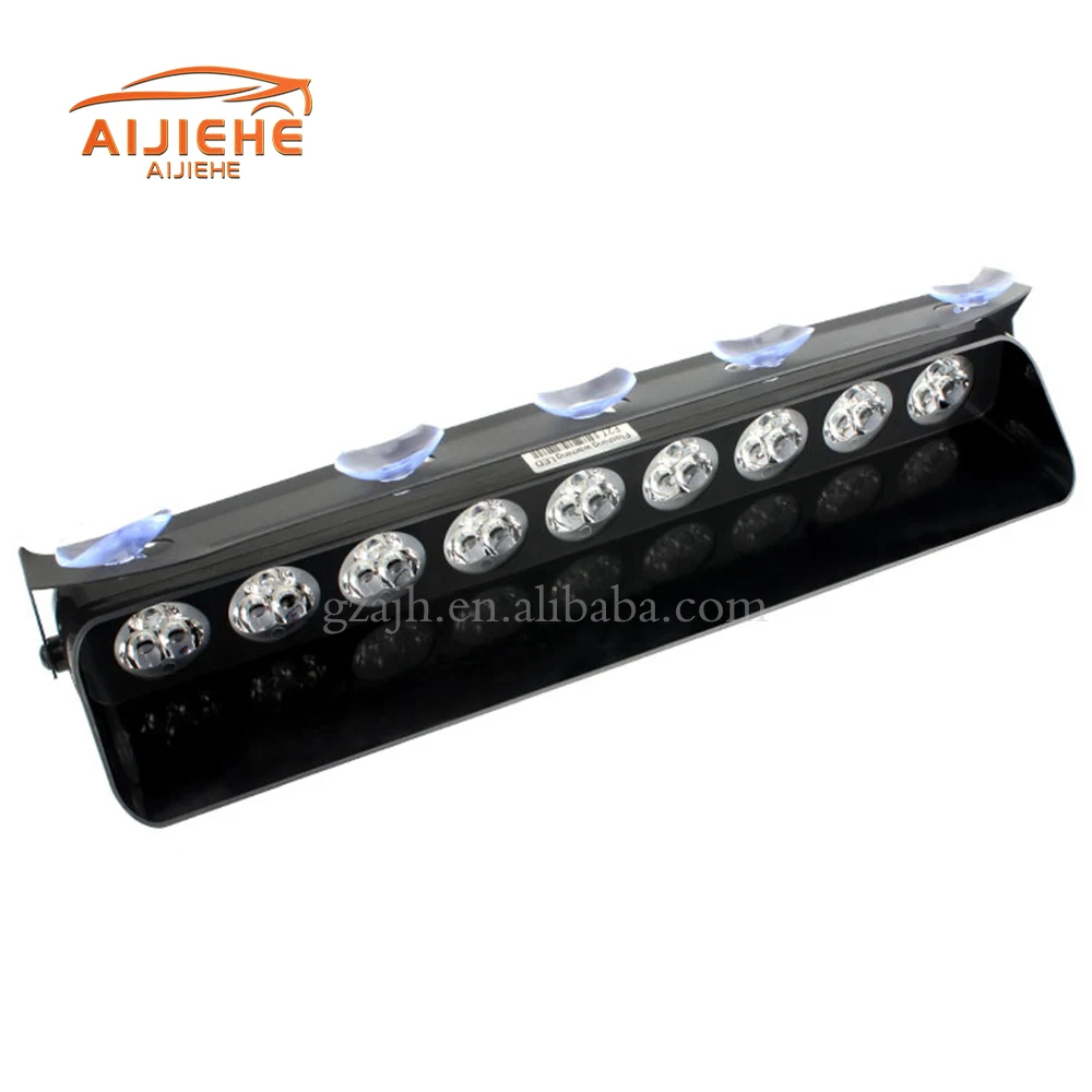 Super Bright 27 LED Car Interior Front Windshield Strobe Lights Warning Flashing Beacons Emergency Lamp