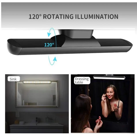 Makeup Mirror Light Led Wall Litgh Usb Rechargeable Hanging Magnetic Dormitory Reading Lamp