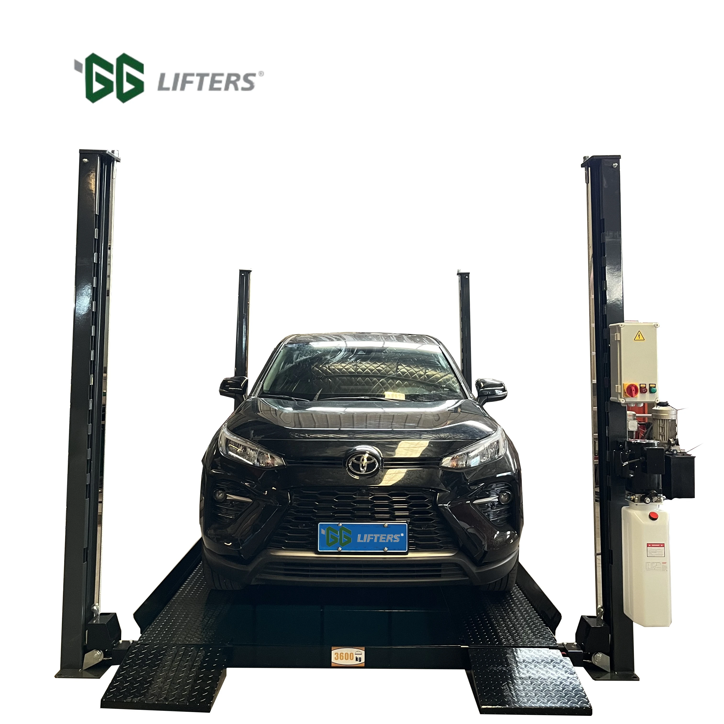 Hydraulic Drive 2700kg Automatic Lifting System Four-Post Vertical Car Parking Lift for Car Storage and Parking Lot Use