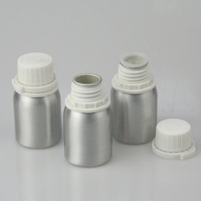 Leak Proof Lid Metal Aluminium Bottle 50 100ml 250ml 500ml 1000ml 5l 16oz Chemical Liquid Cosmetic Essential Oil Aluminum Bottle