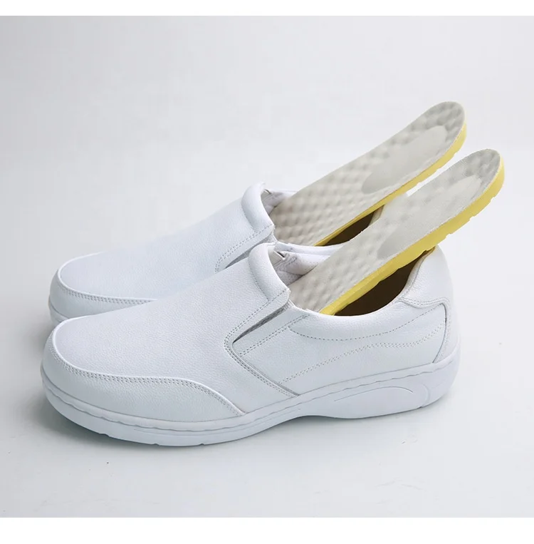 China made Doctor Nursing Nurses Hospital Non Slip Safety Work white Chef Kitchen Clogs Shoes for Women Men manufacturer