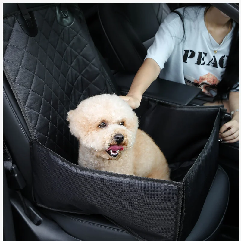 Joypet Pet Travel Waterproof Pad Back Seat Breathable Mesh Hammock Adjustable Dog Car Seat Extender With Storage