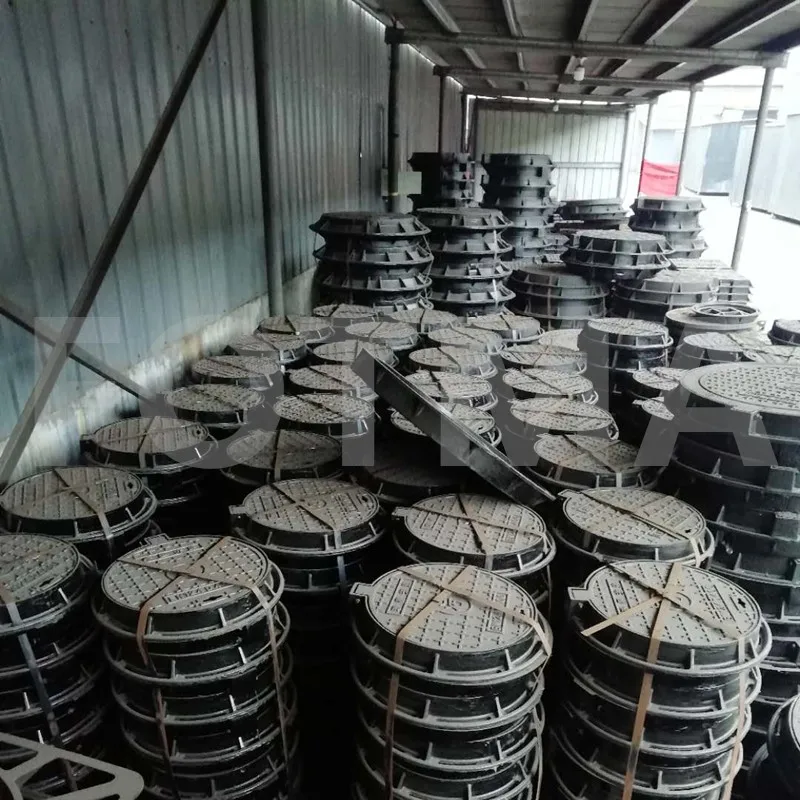 Customized Cast Iron D400 EN124 QT500-7 Electrical Manhole Frame Composite Manhole Iron Cover