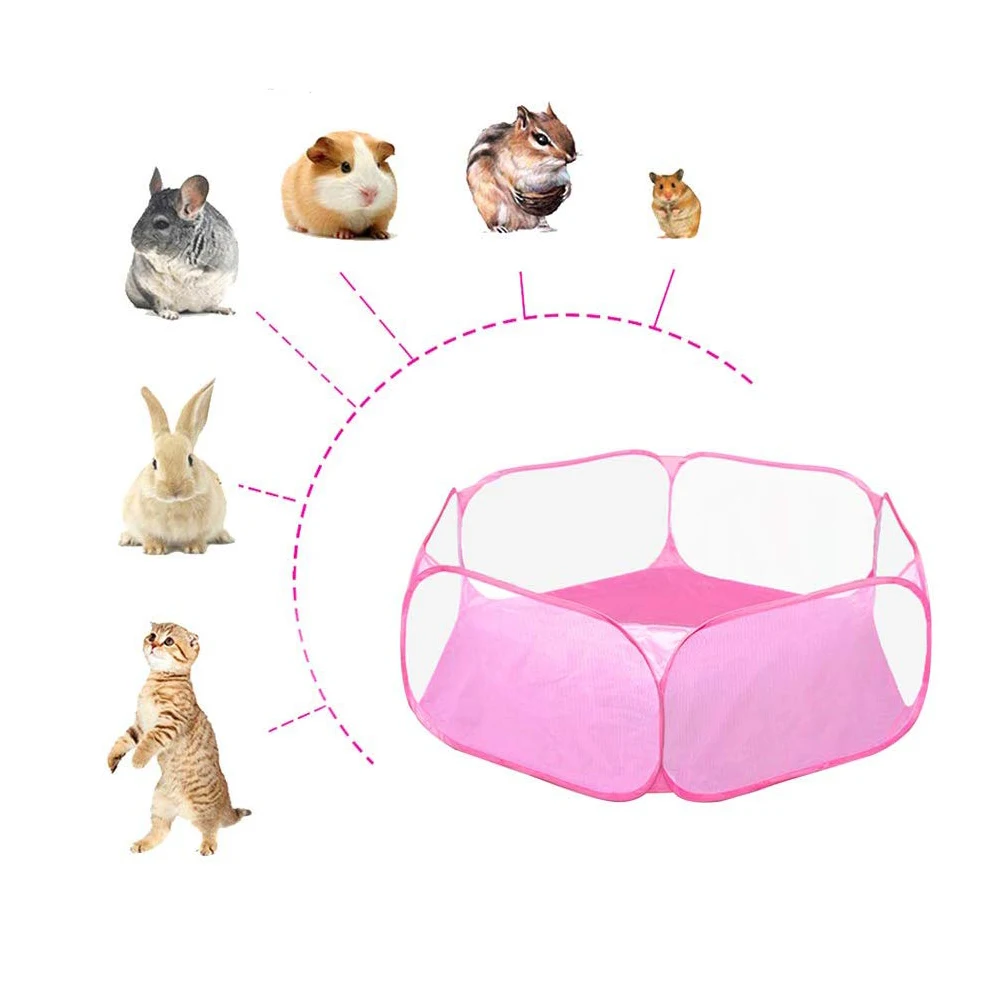 Hard Shell Roof Top Tent Pet Playpen Portable  Pop Open Small Animal Cage Tent Game Playground Fence Pet Cage