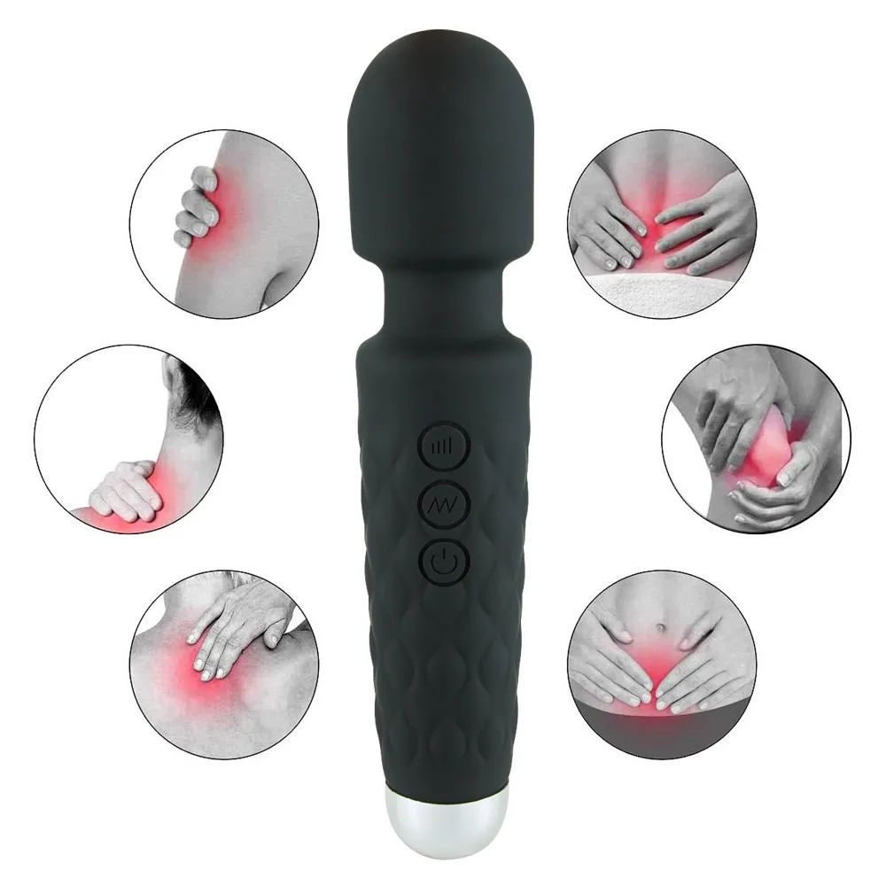 Brand New Massager Cordless Rechargeable Electric Vibrating Women Multi Speed Neck Full Body Personal Massage