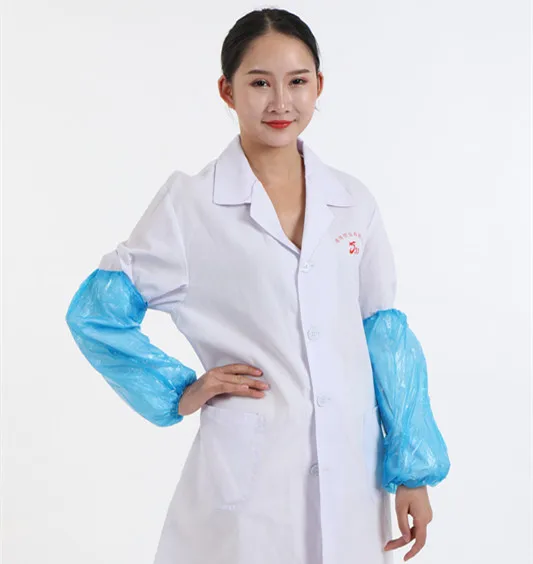 
Disposable Pink Plastic PE Arm Sleeve Cover for food industry 