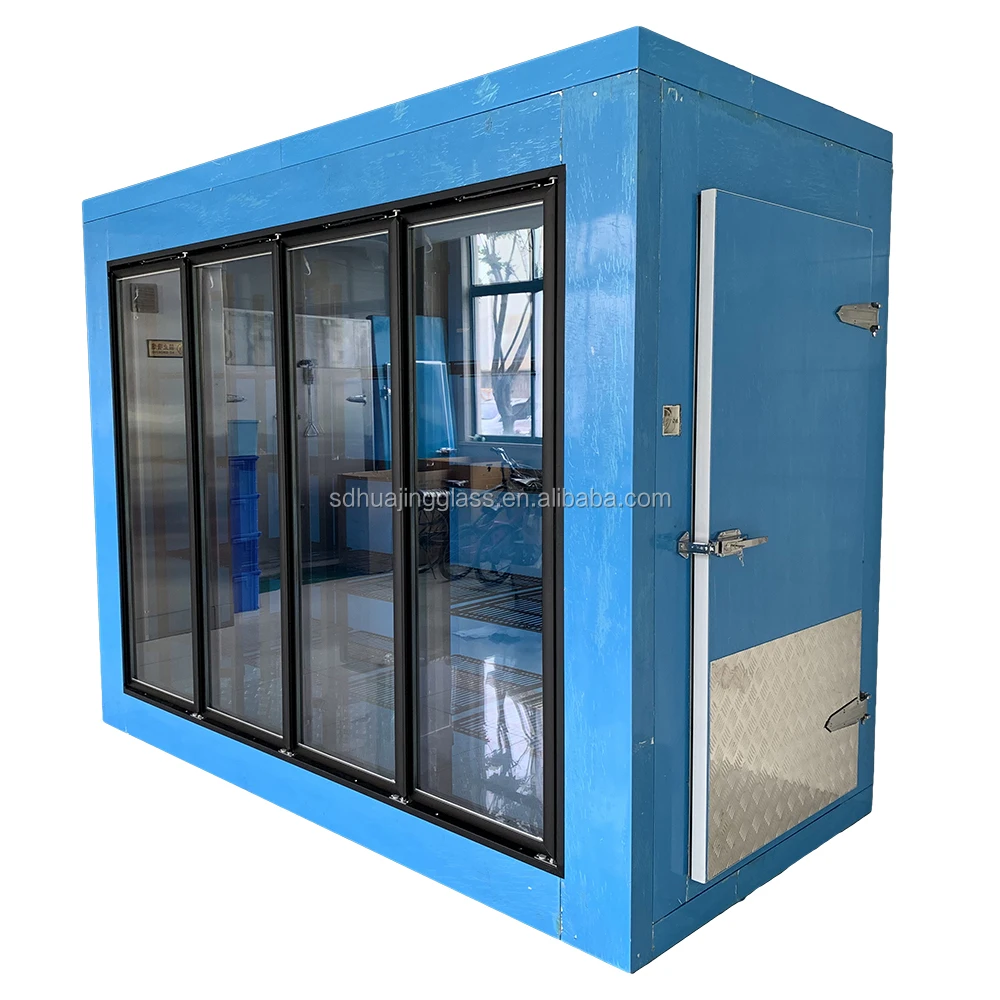 China cooler glass door with heating frame 30*79 doors use for walk in cooler which for fresh fruits and vegetables in store