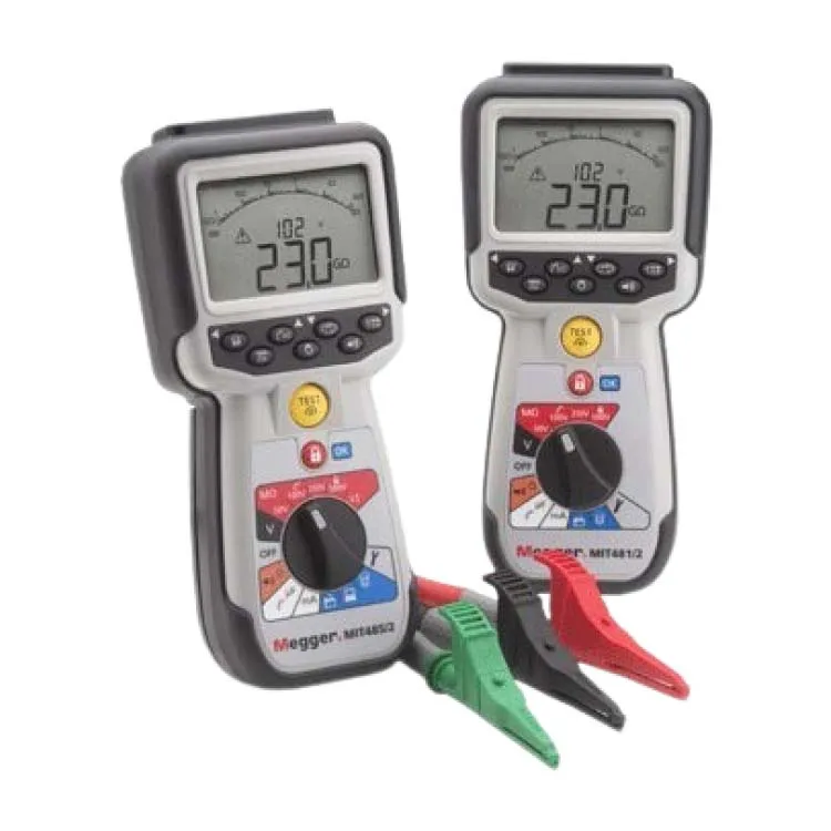 Megger MIT481/2 телекоммуникационная изоляция и тестер непрерывности 50/100/250/500V + 600 V CAT IV 3 Клеммная коммутация