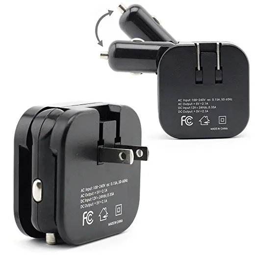 Новое комбинированное быстрое зарядное устройство 2 в 1 с двумя usb-портами для путешествий и дома