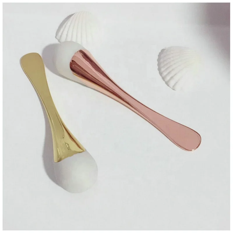 Новый дизайн, индивидуальный цвет, роскошная металлическая косметическая маска для глаз, шпатель