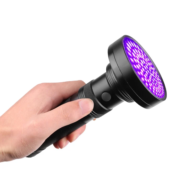 UV Detector Light 100 LED 395nm UV Flashlight For Dog Cat Urine Pet Stains Bed Bugs Scorpions Money Check